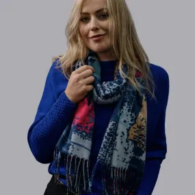 1042302- Abstract Blue Scarf - Zelly