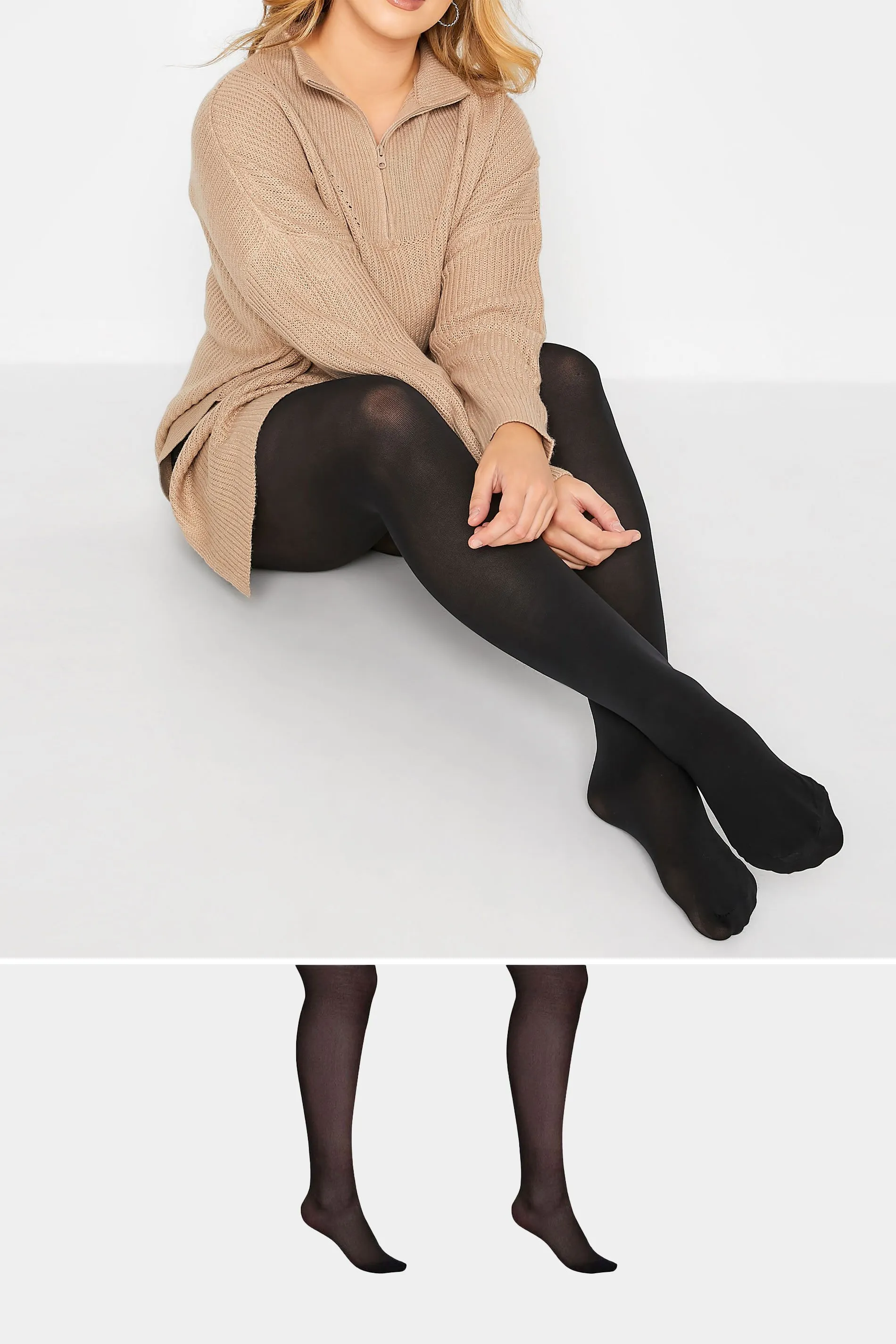 2 PACK Black 70 Denier Tights