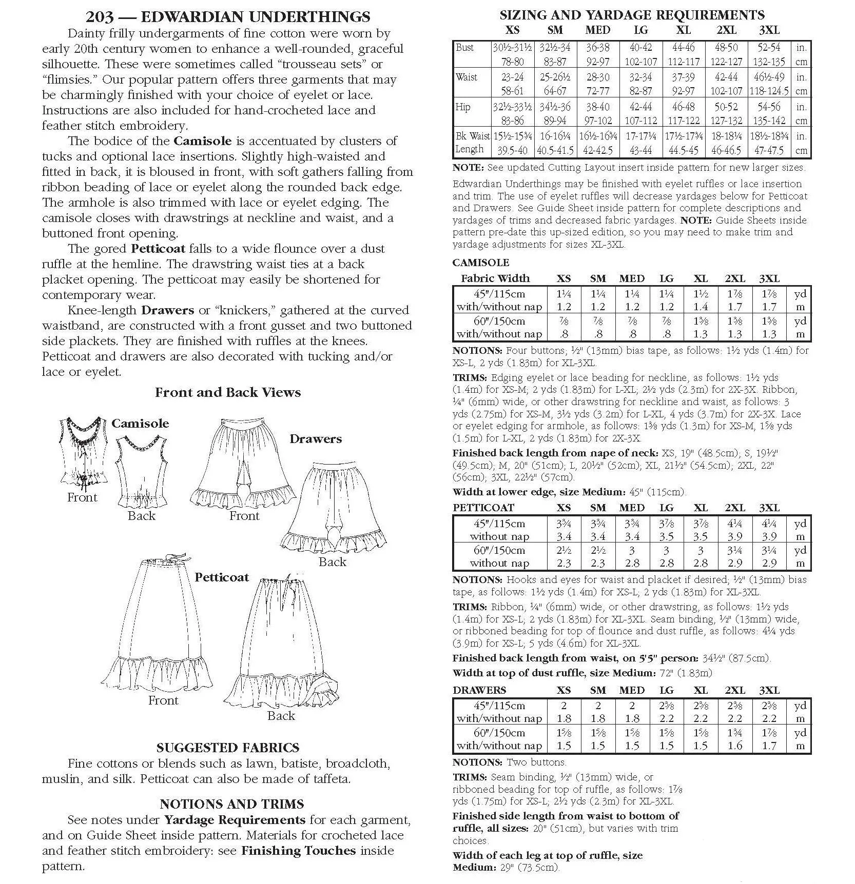 203 Edwardian Underthings - PDF