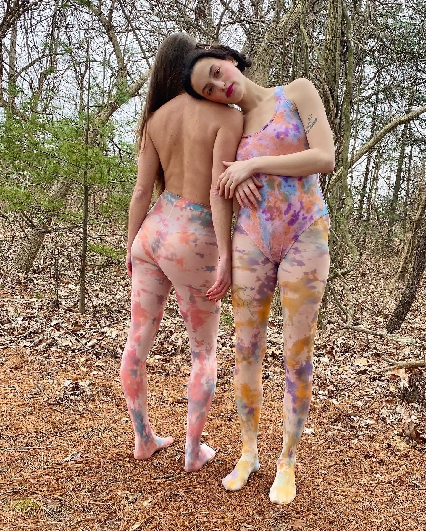 3 pack cloud tie dye tights