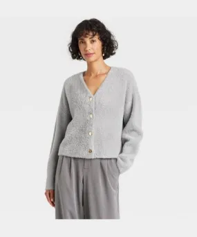 A New Day Women's Fuzzy Party Cardigan