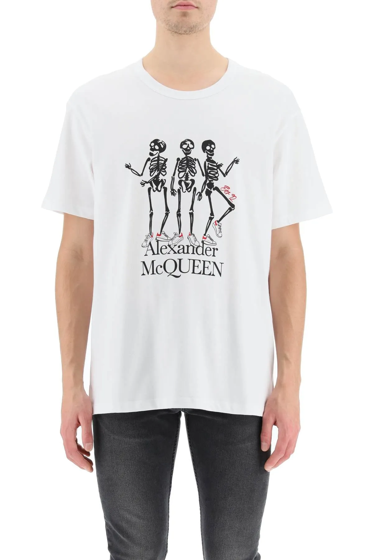 Alexander McQueen Skeleton Printed T-Shirt