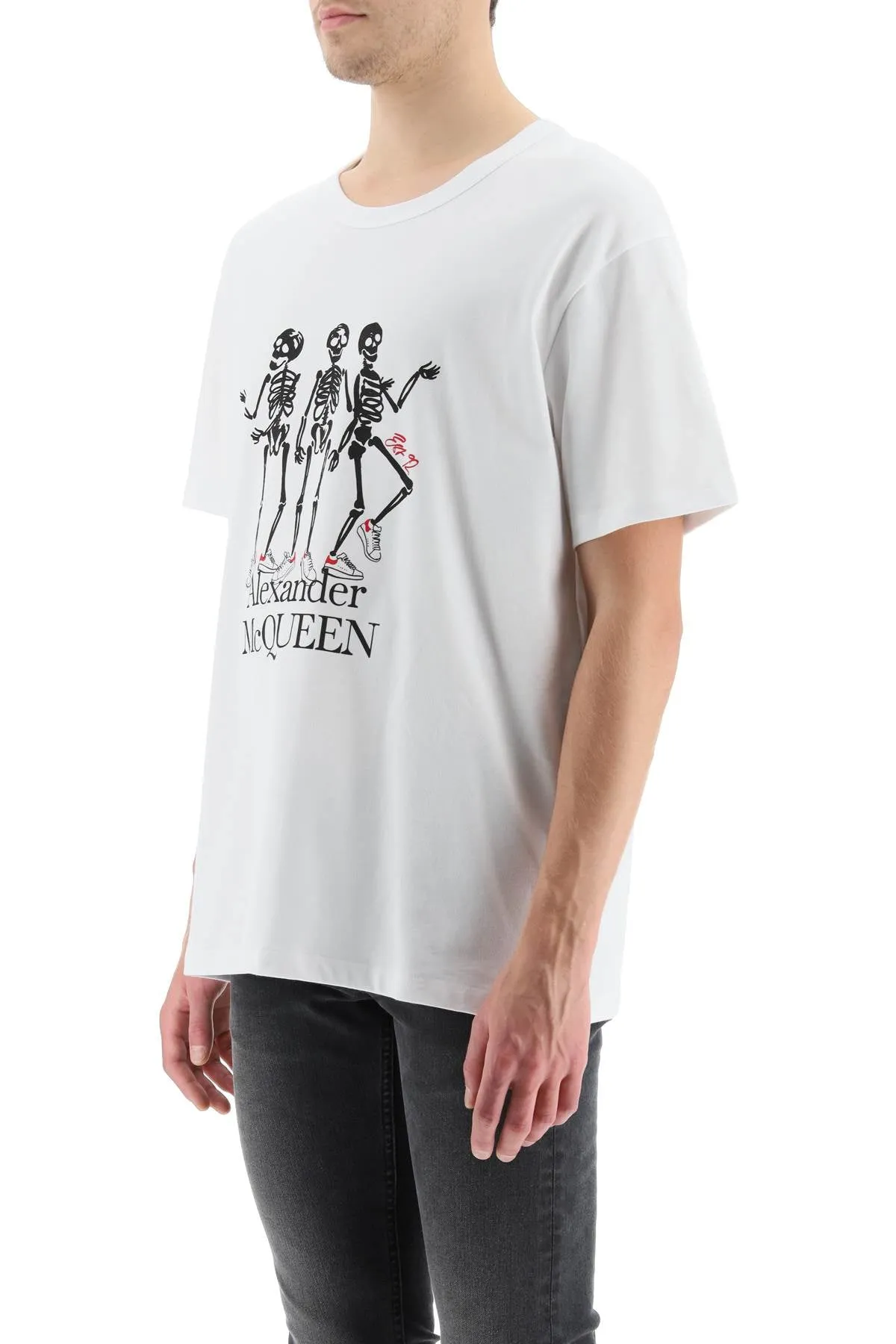 Alexander McQueen Skeleton Printed T-Shirt