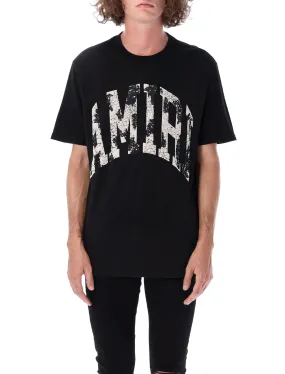 Amiri Logo Printed Crewneck T-Shirt