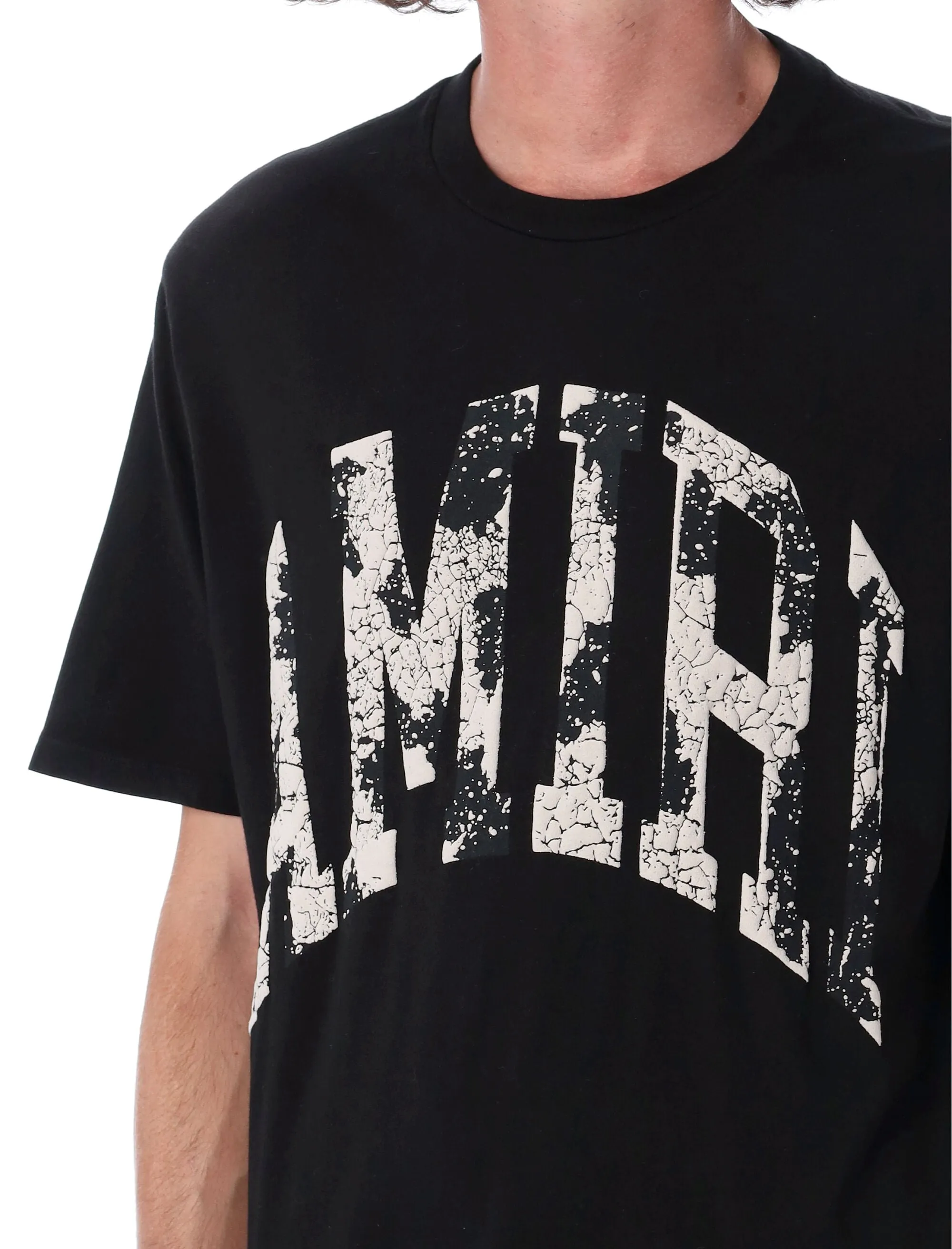 Amiri Logo Printed Crewneck T-Shirt