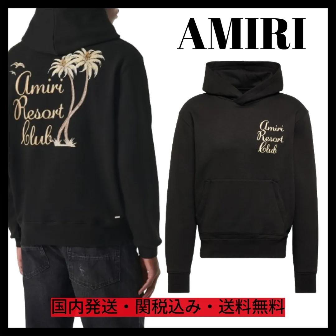 AMIRI  |Monogram Unisex Street Style Long Sleeves Cotton Oversized