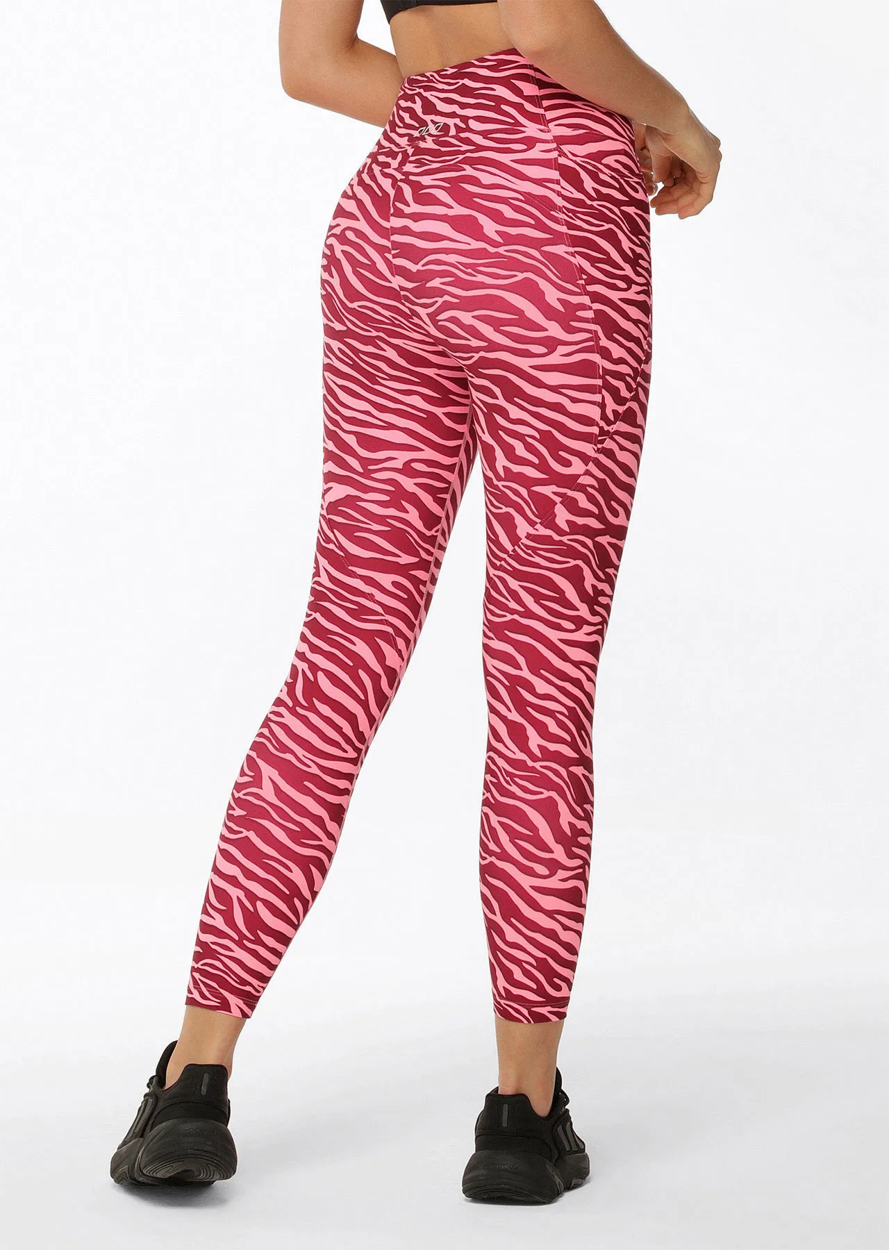 Amy Phone Pocket Ankle Biter Leggings | Bright Zebra | Tights and Leggings | Lorna Jane Australia