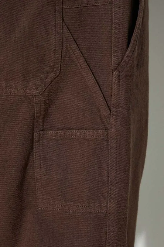 A.P.C. cotton trousers brown color