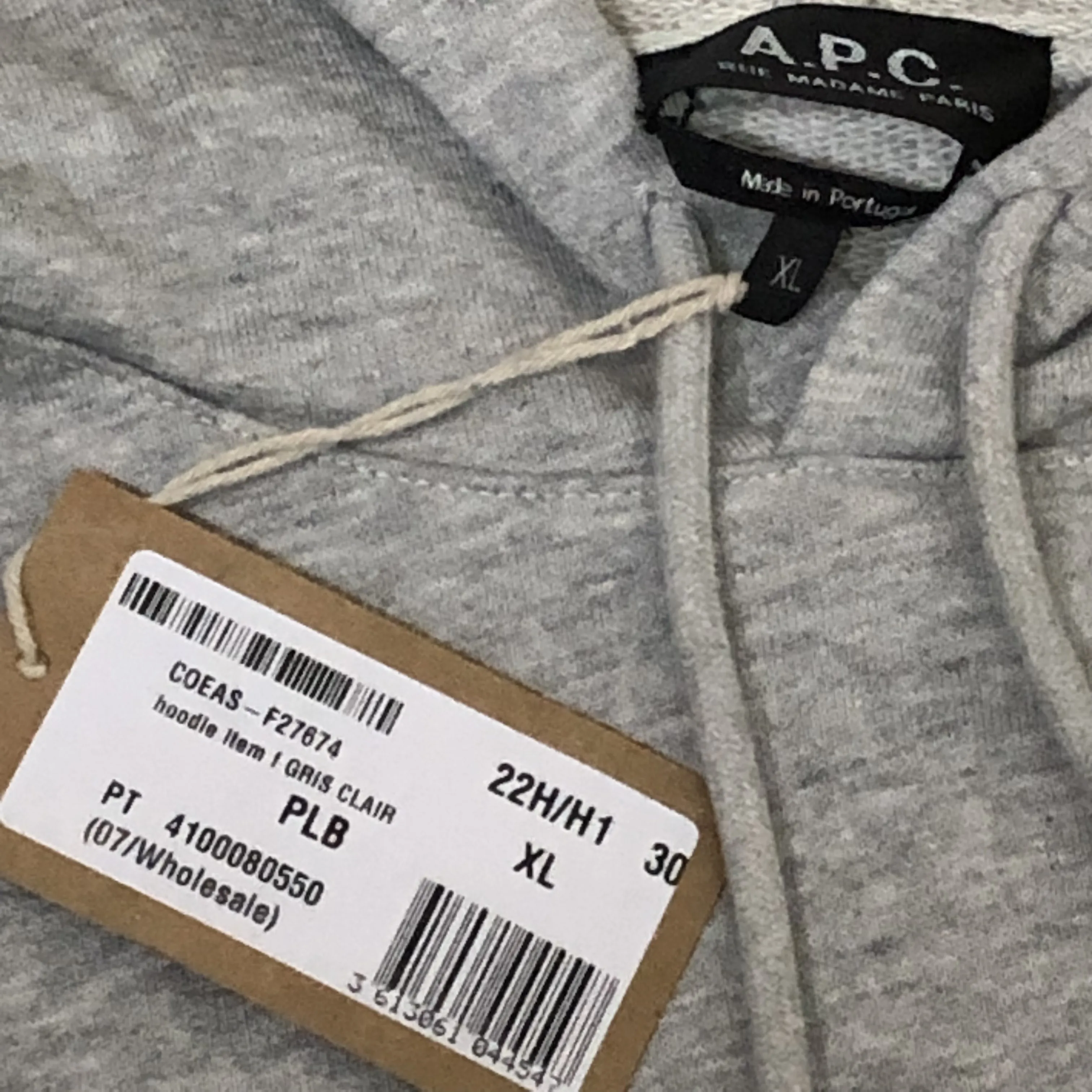 A.P.C.  |Street Style Long Sleeves Cotton Oversized Logo