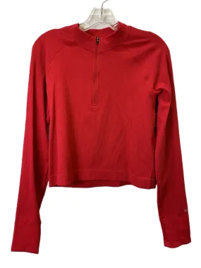 Athletic Top Long Sleeve Collar By Dsg Outerwear In Red, Size: L