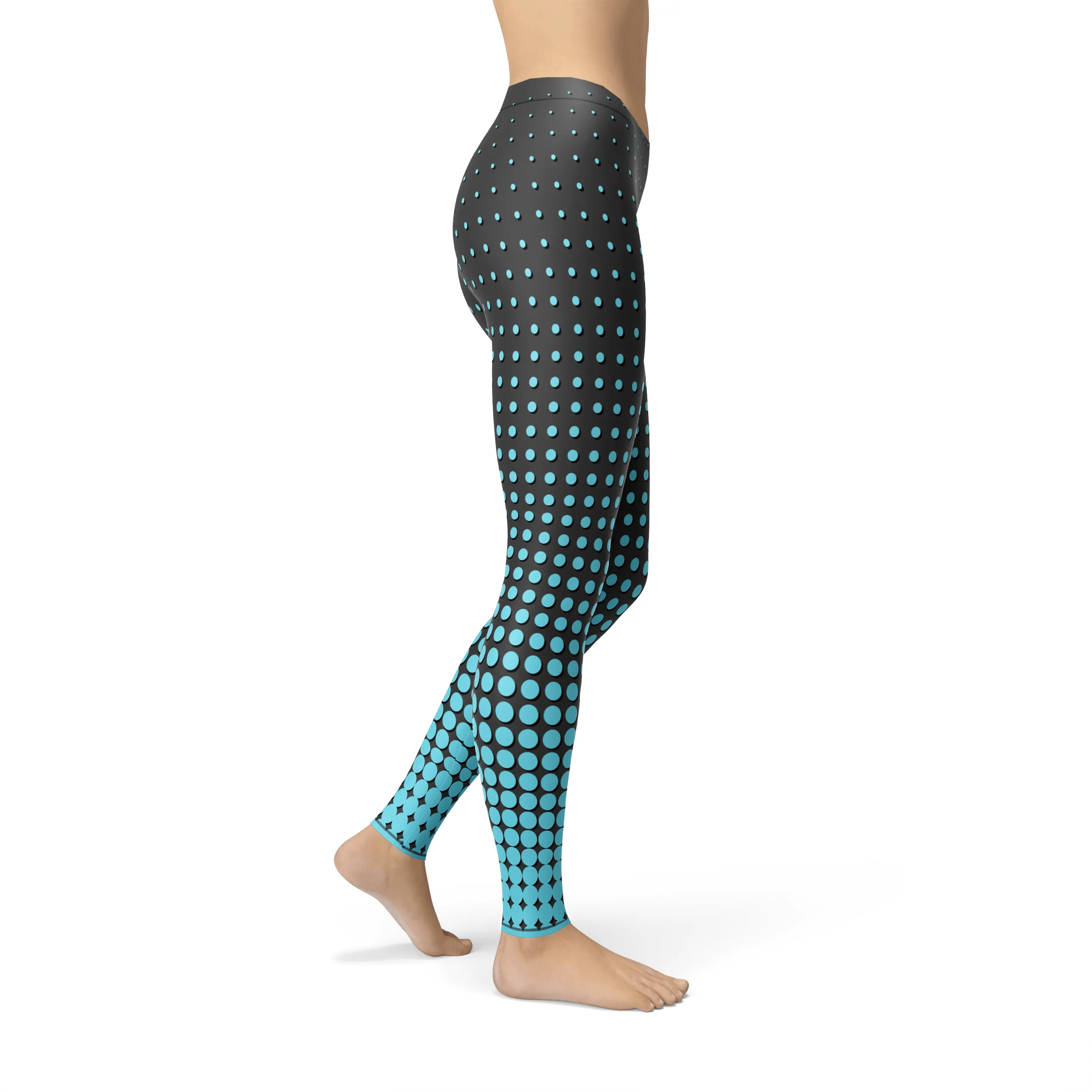 Avery Blue Dots Leggings