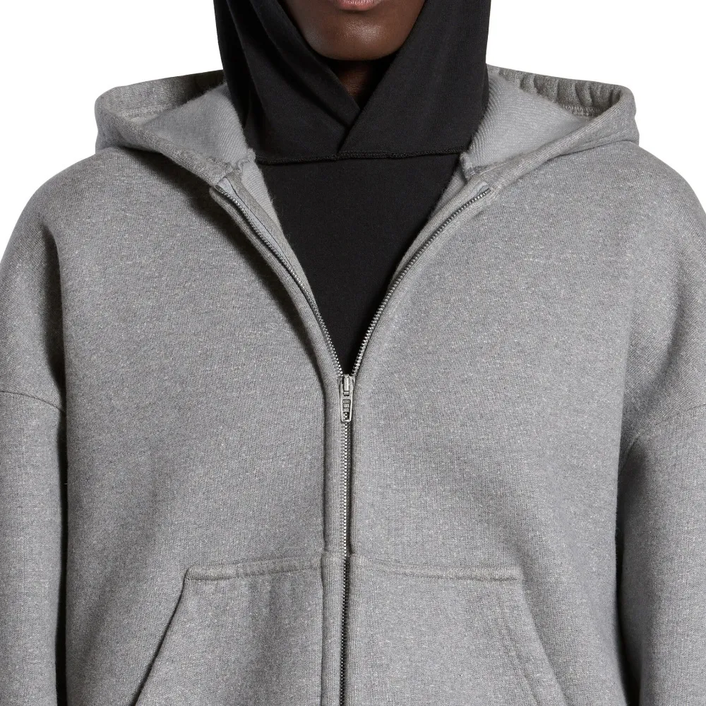 BALENCIAGA  |Unity Sports Icon Boxy Zip-up Hoodie Large Fit in White