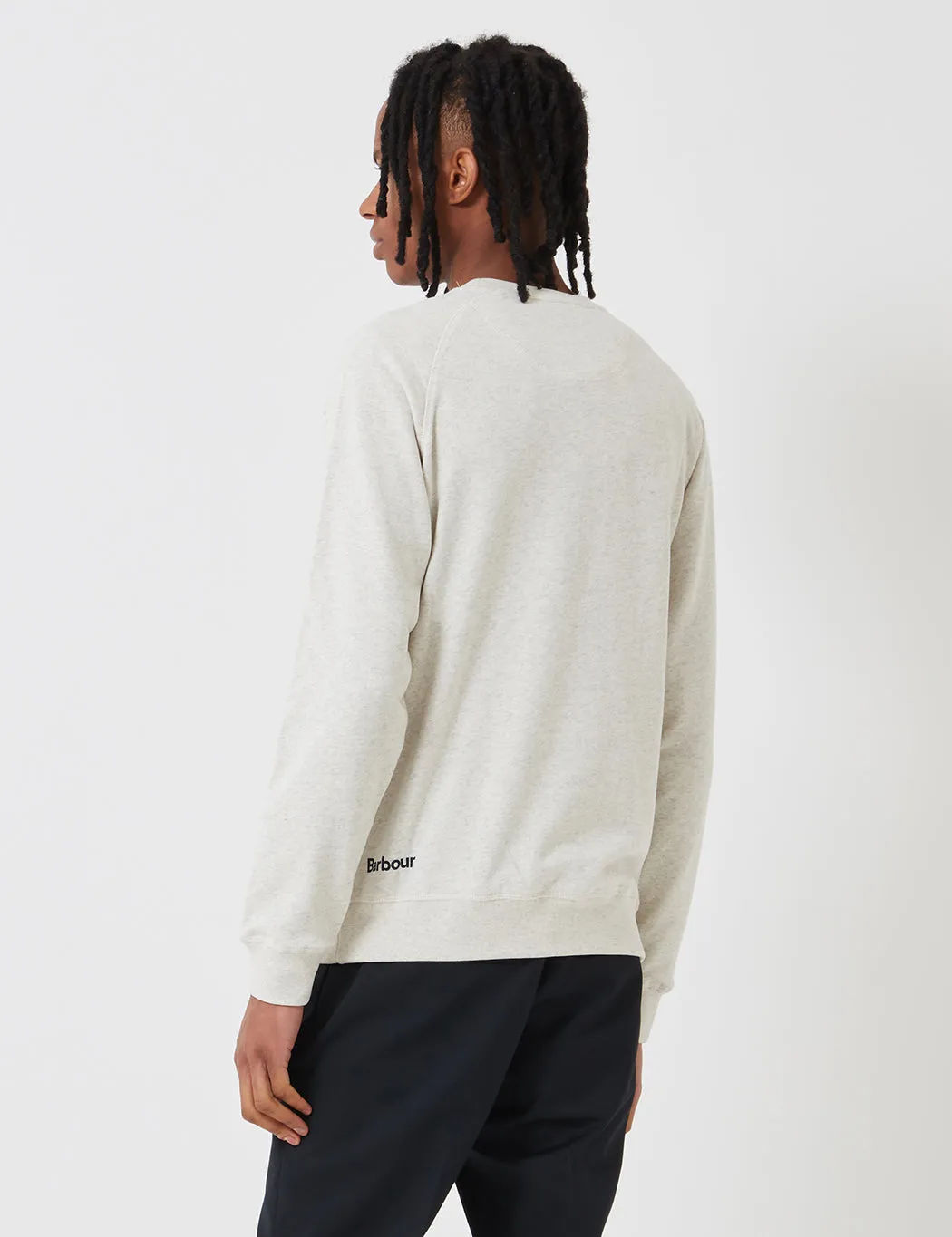 Barbour Tobin Crewneck Sweatshirt - Ecru Marl