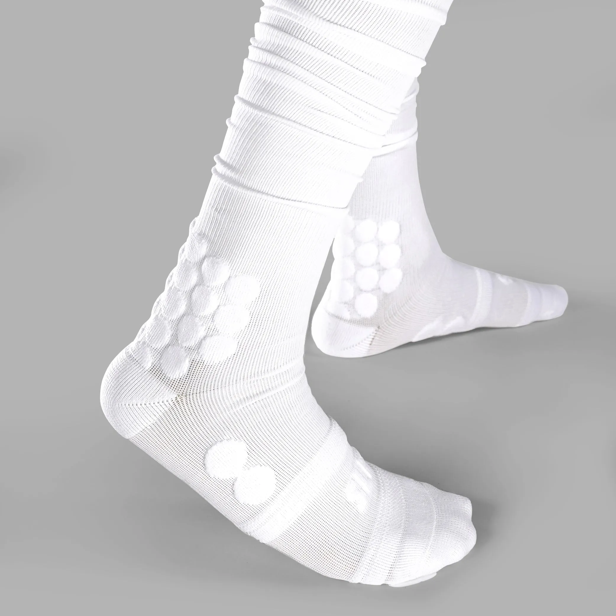 Basic White Football Padded Long Socks