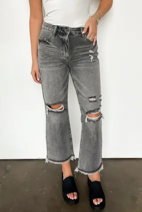 Baylee High Rise Distressed Mom Jeans