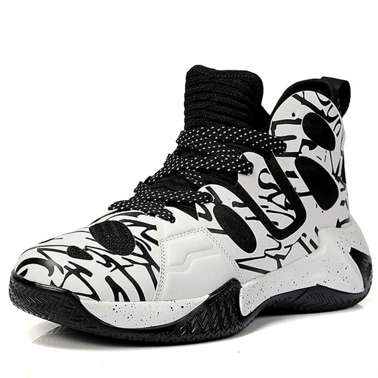 Black microfiber stripe pattern sport shoe sneaker