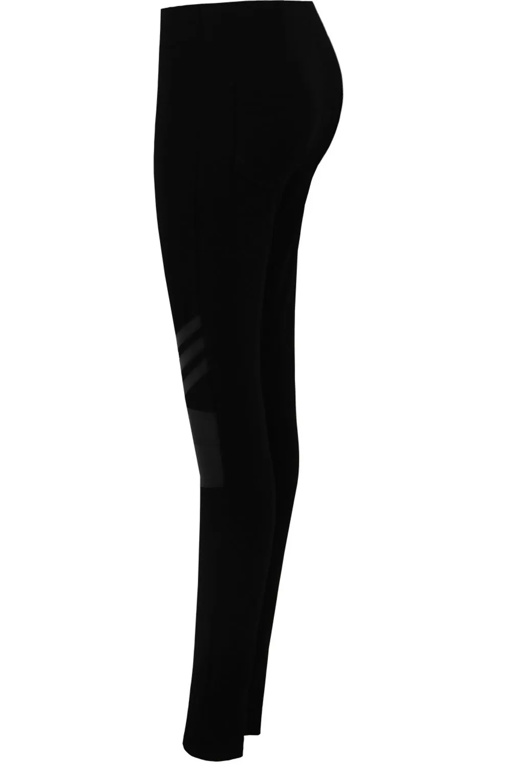 Black PVC Textured Leggings 