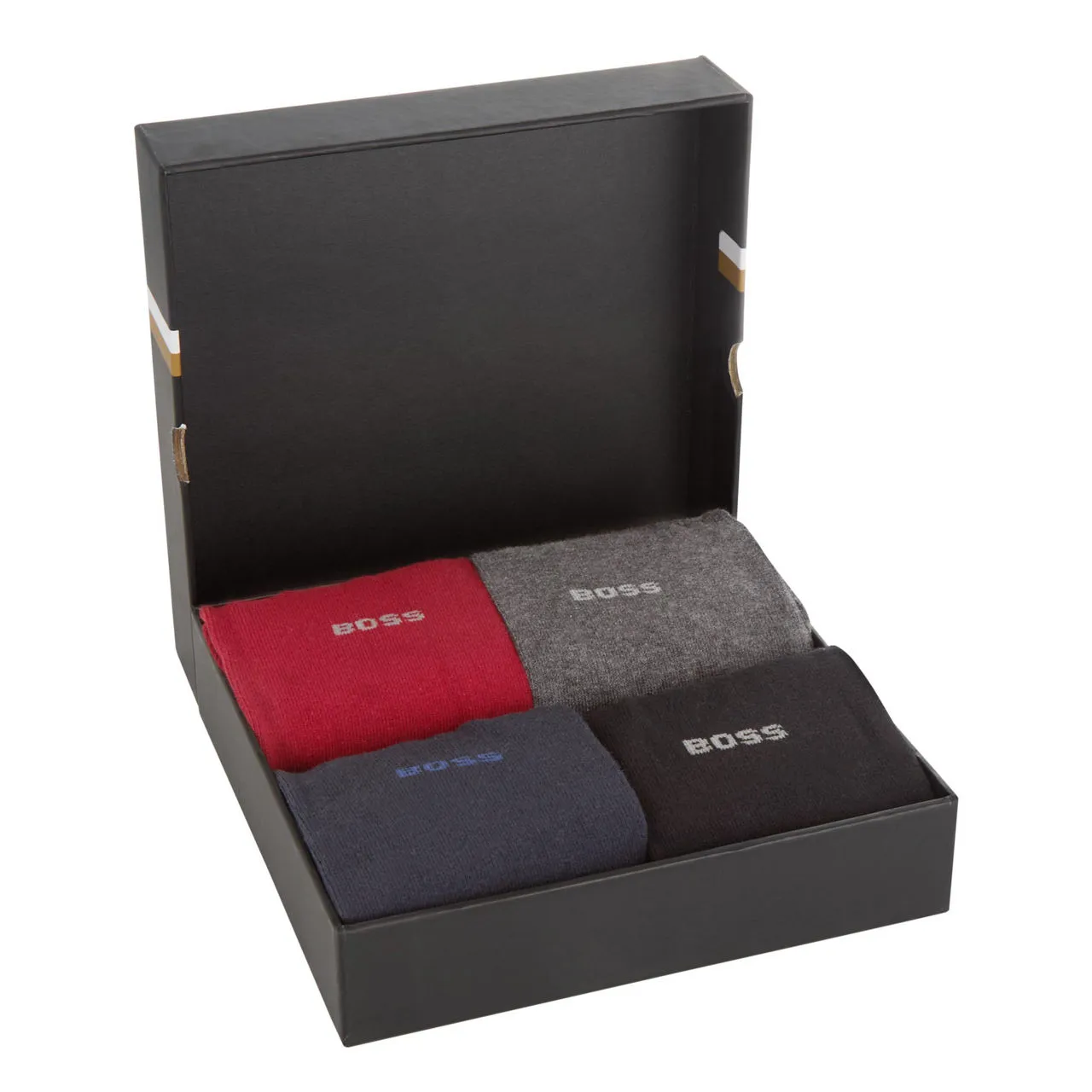 BOSS The Sustainable Edit Four-Pack Logo Socks Gift Box - 641