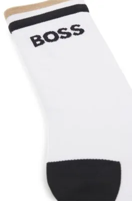 BOSS x ASSOS moisture-wicking cycling socks with seamless construction