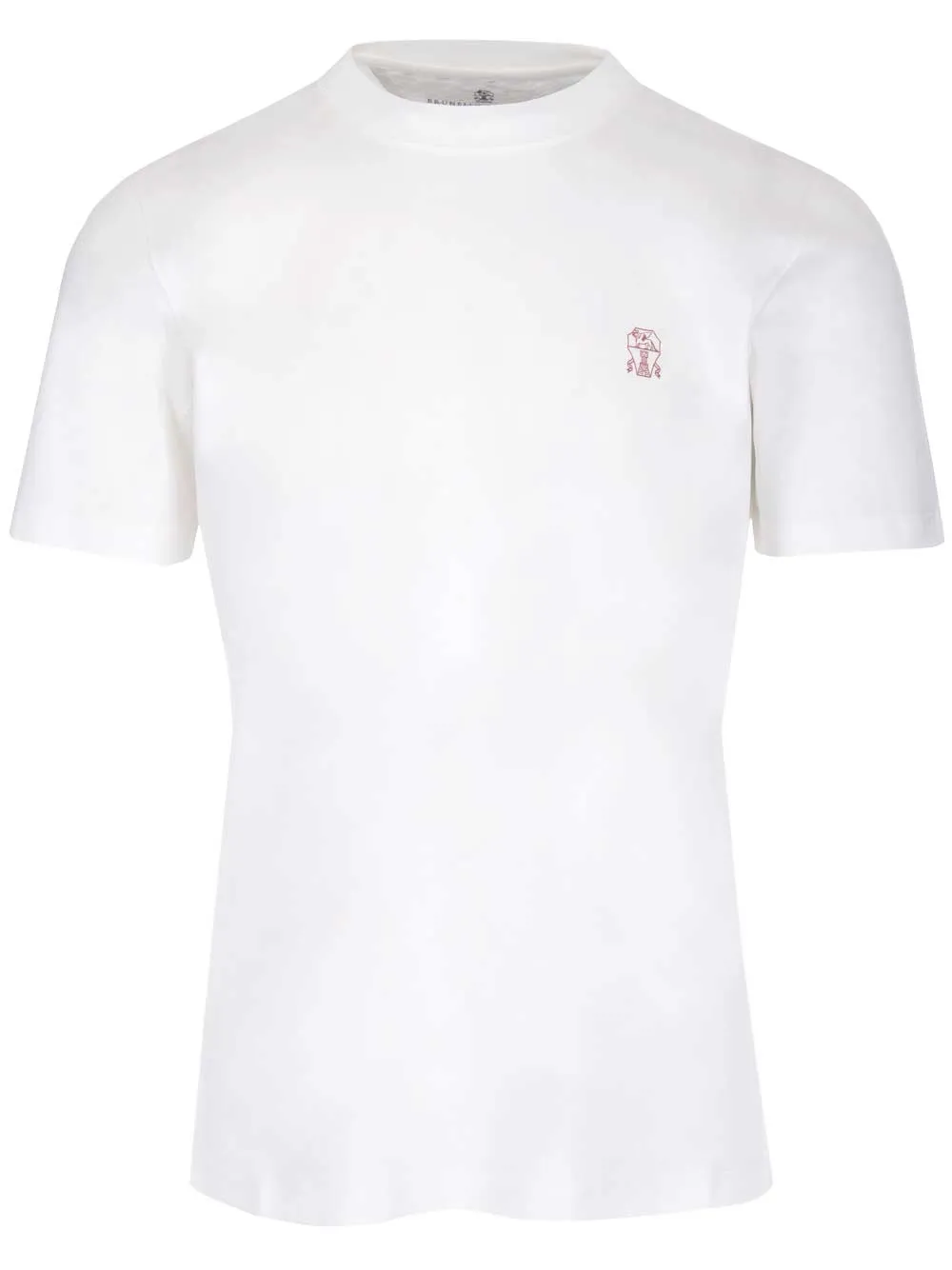 Brunello Cucinelli Logo Printed Crewneck T-Shirt