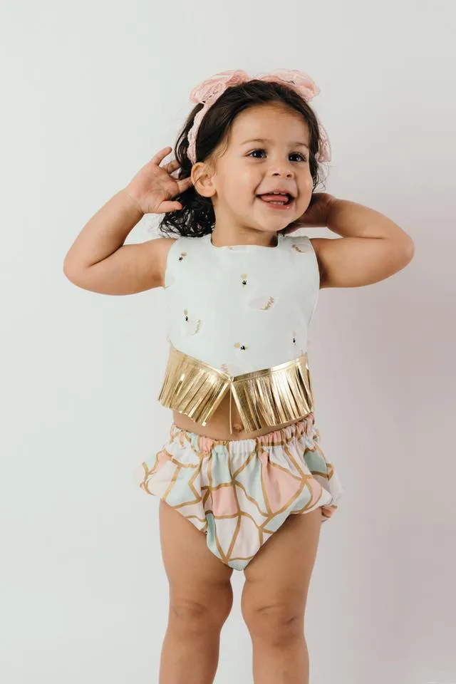 Canyon Bib and Bloomers PDF Pattern Baby NB-2T