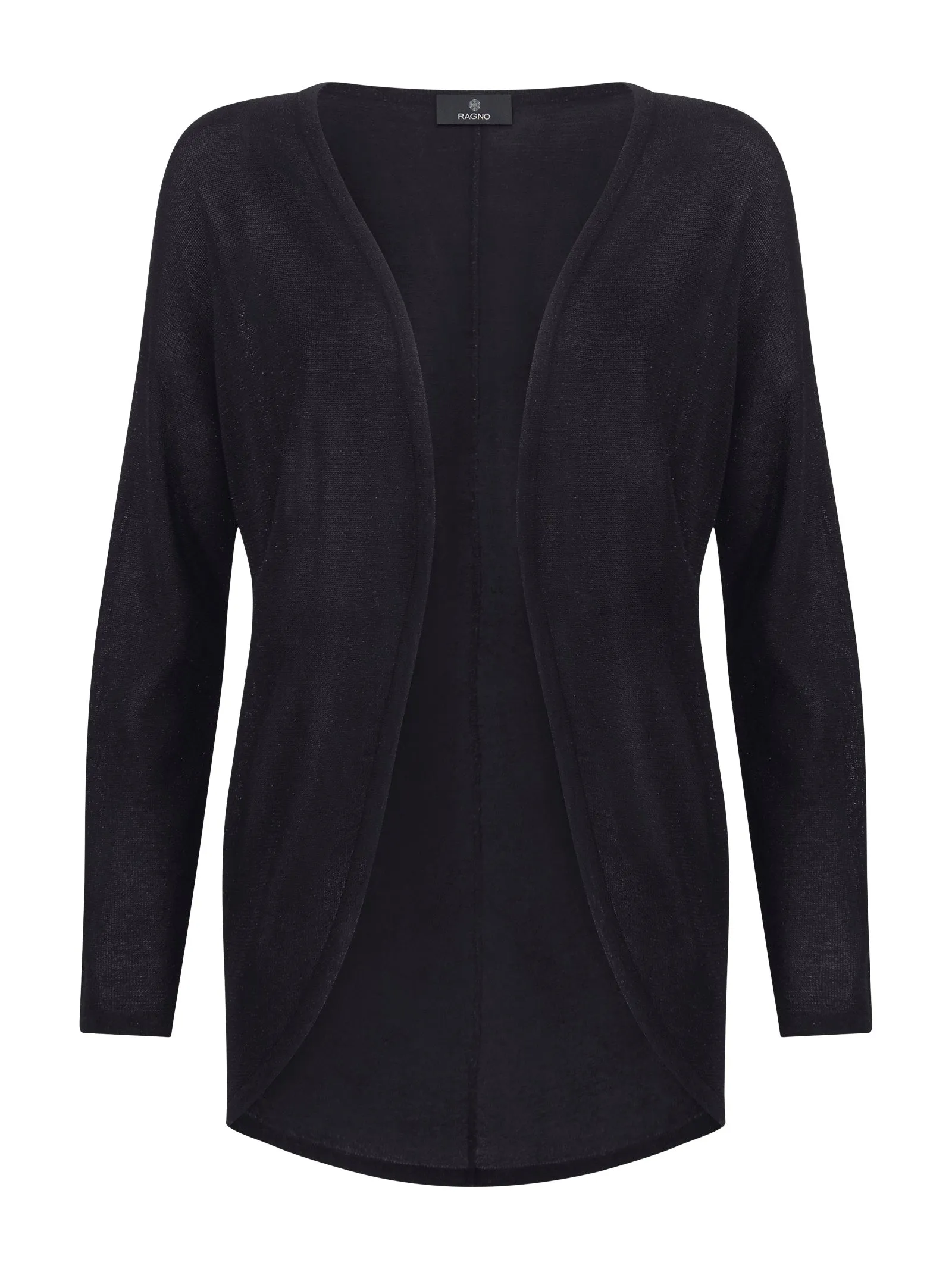 Cardigan in Crêpe Lurex - Nero