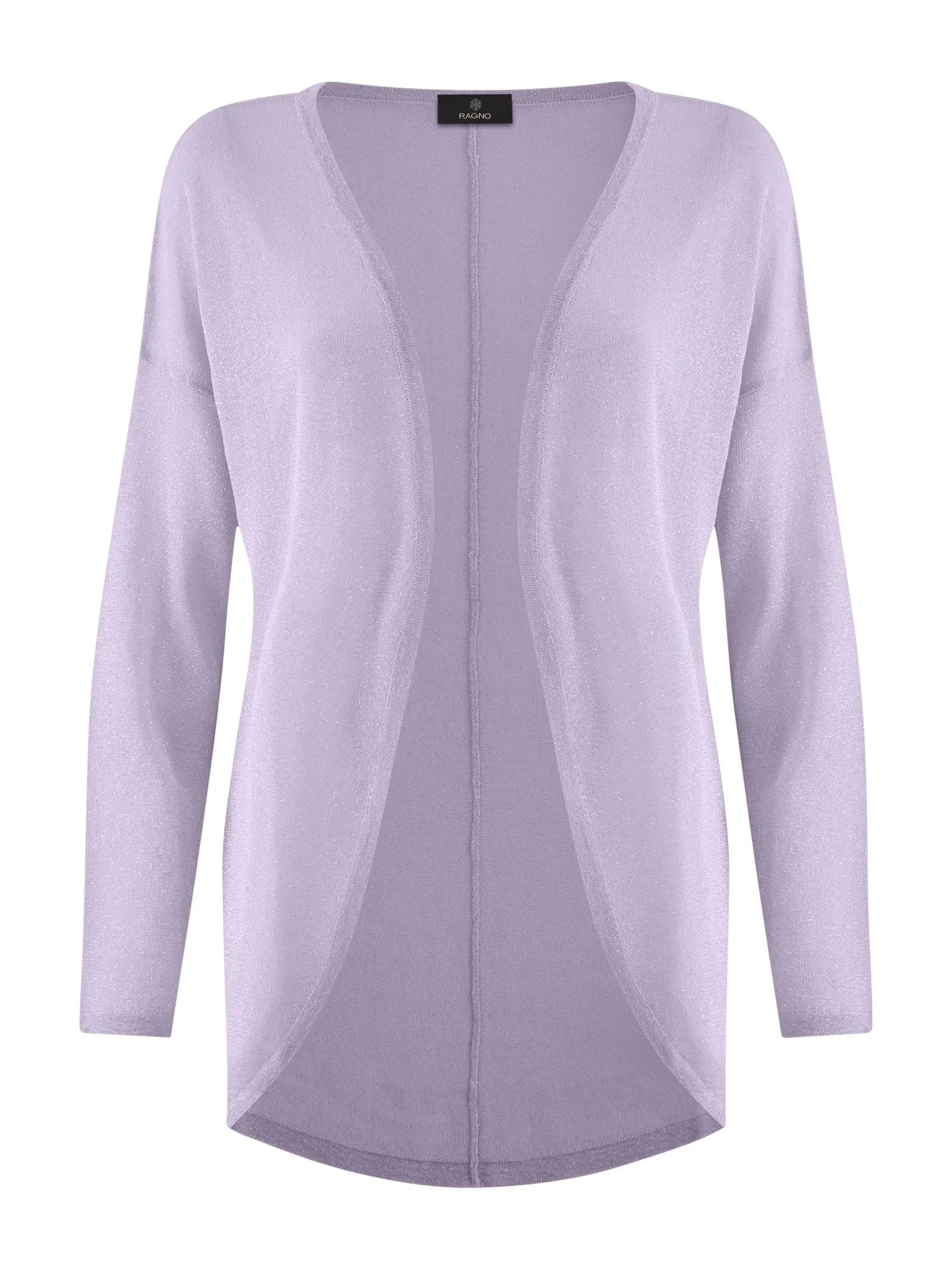 Cardigan in Crêpe Lurex - Orchid Petal