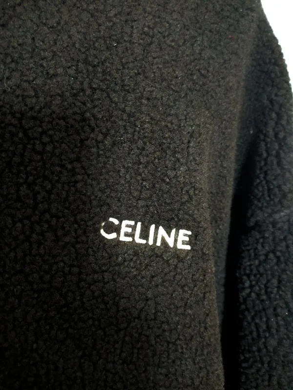 CELINE  |Unisex Street Style Long Sleeves Plain Cotton Logo Luxury