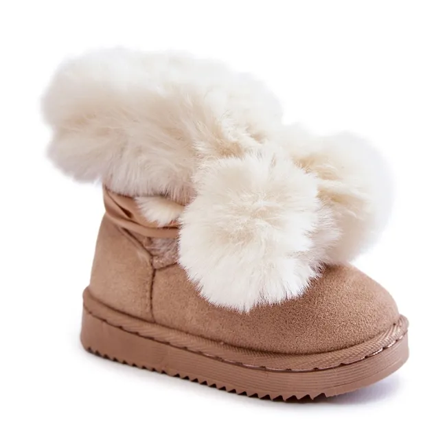 Children's Youth Warm Snow Boots Light beige Roofy