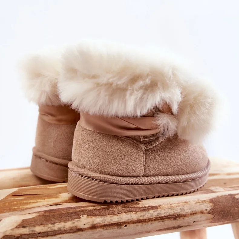 Children's Youth Warm Snow Boots Light beige Roofy