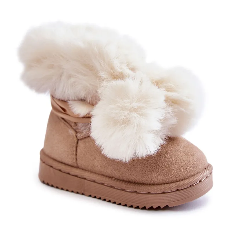 Children's Youth Warm Snow Boots Light beige Roofy