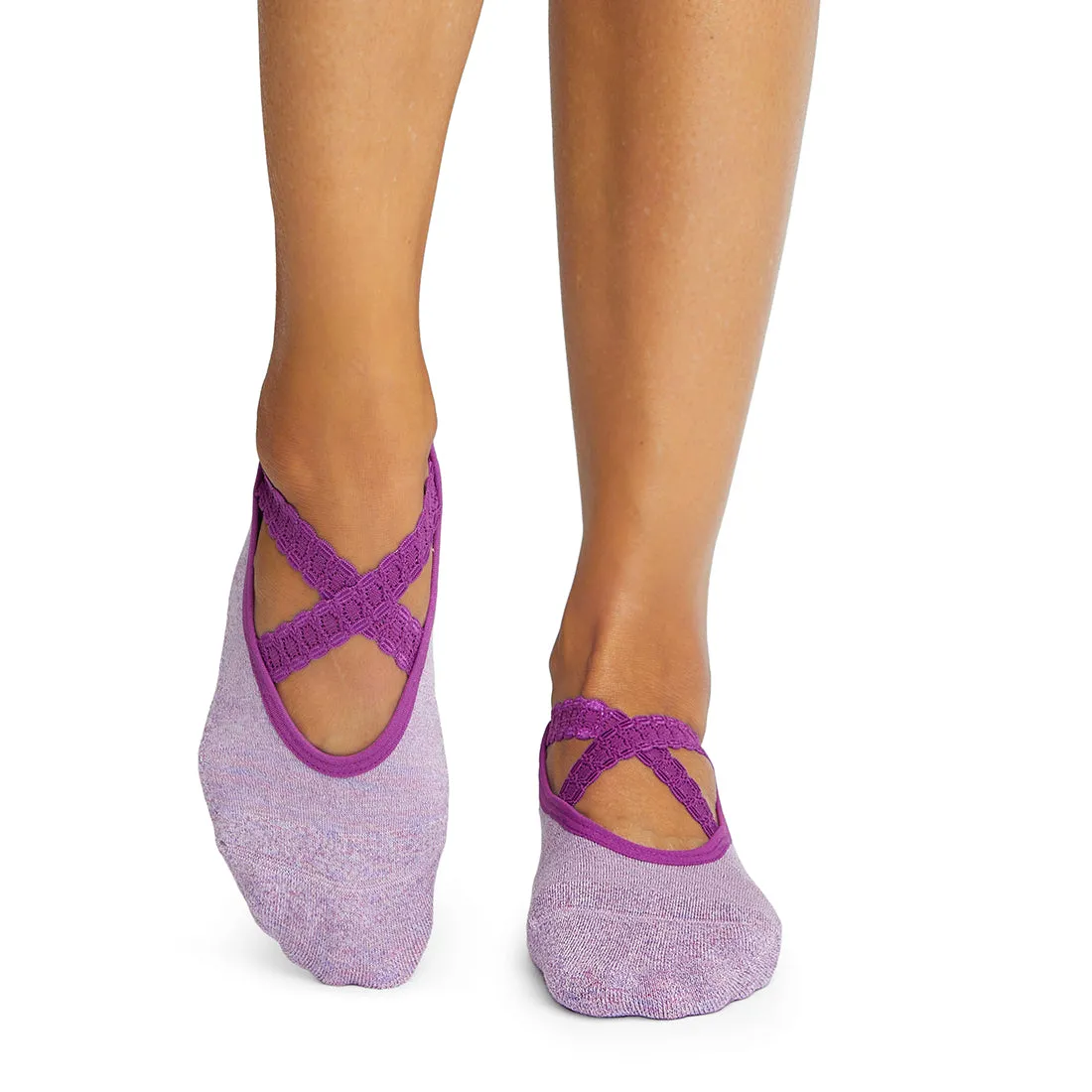 Chloe Grip Socks - Lilac (Pilates / Barre)