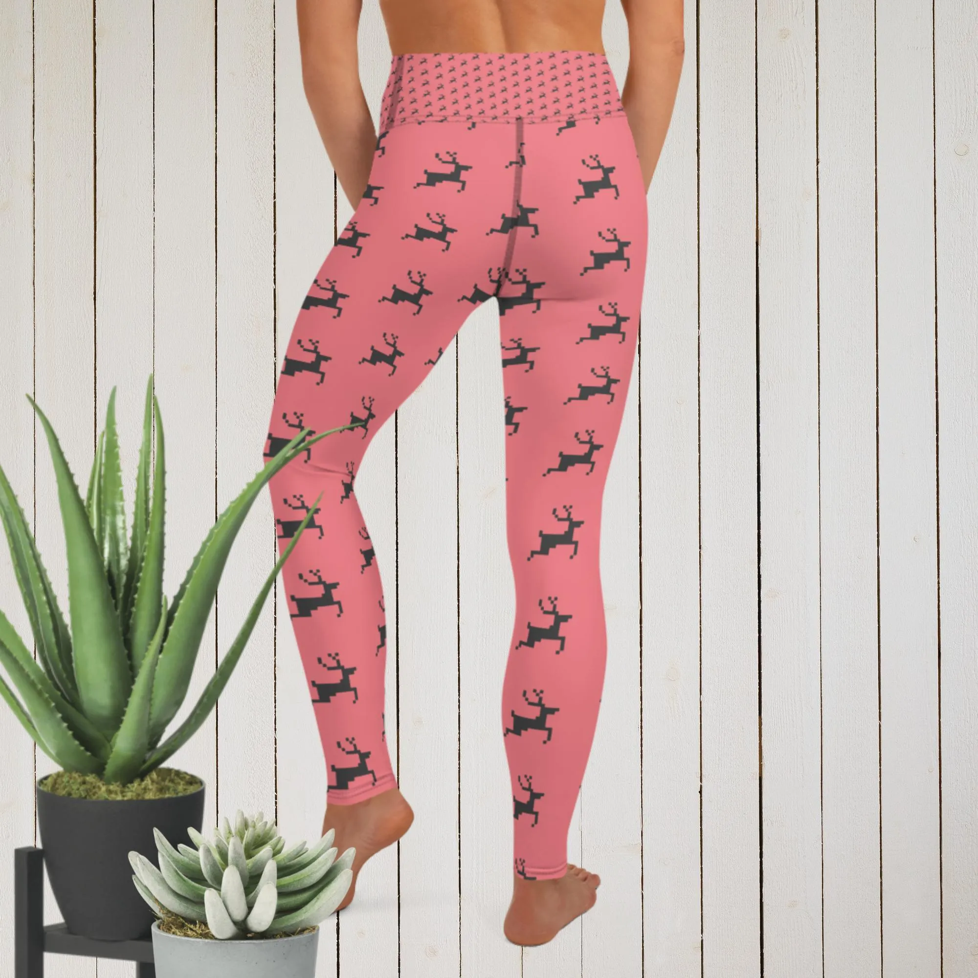 Christmas Deer  - Yoga Leggings