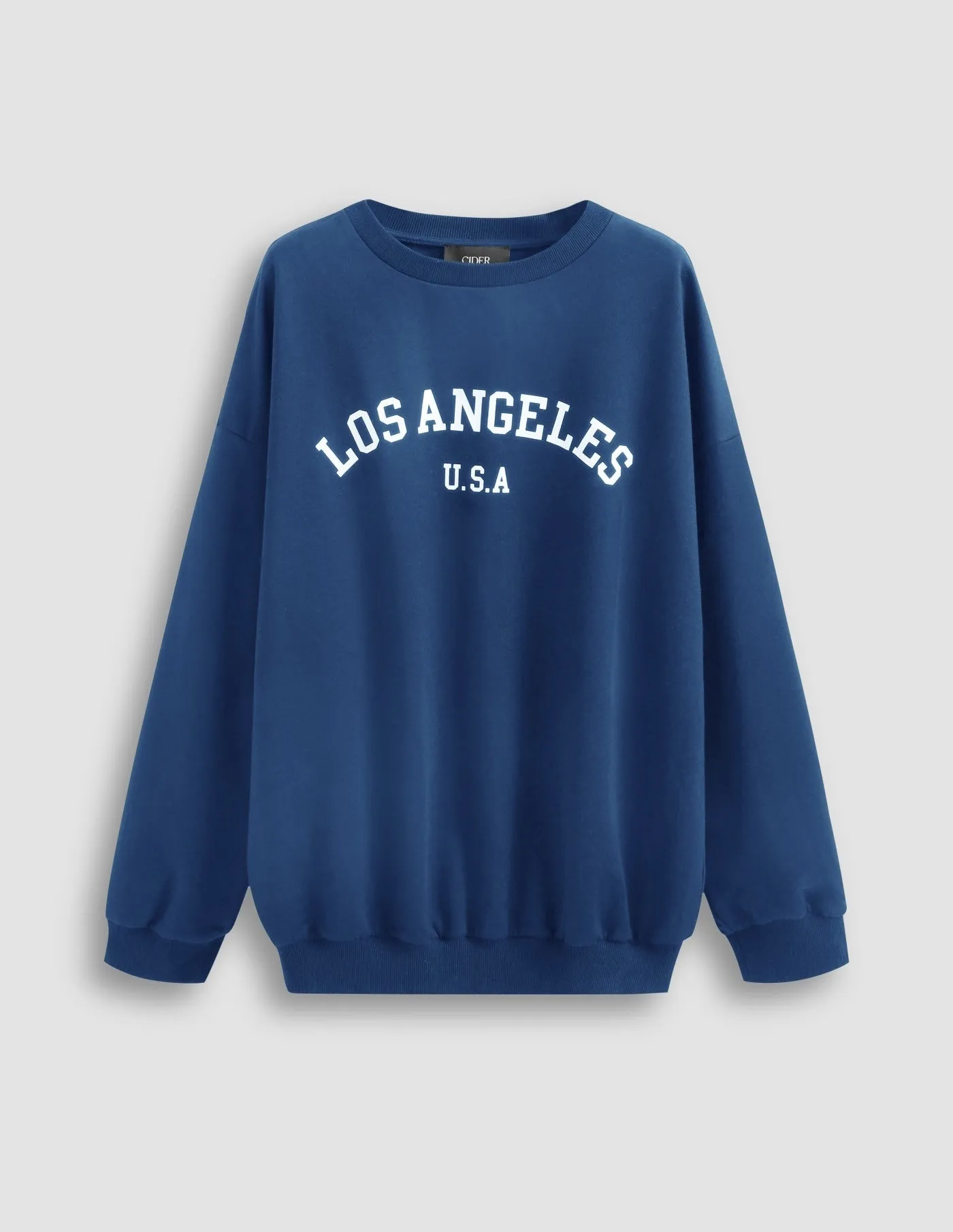 Cider  |Street Style Long Sleeves Cotton Oversized Logo