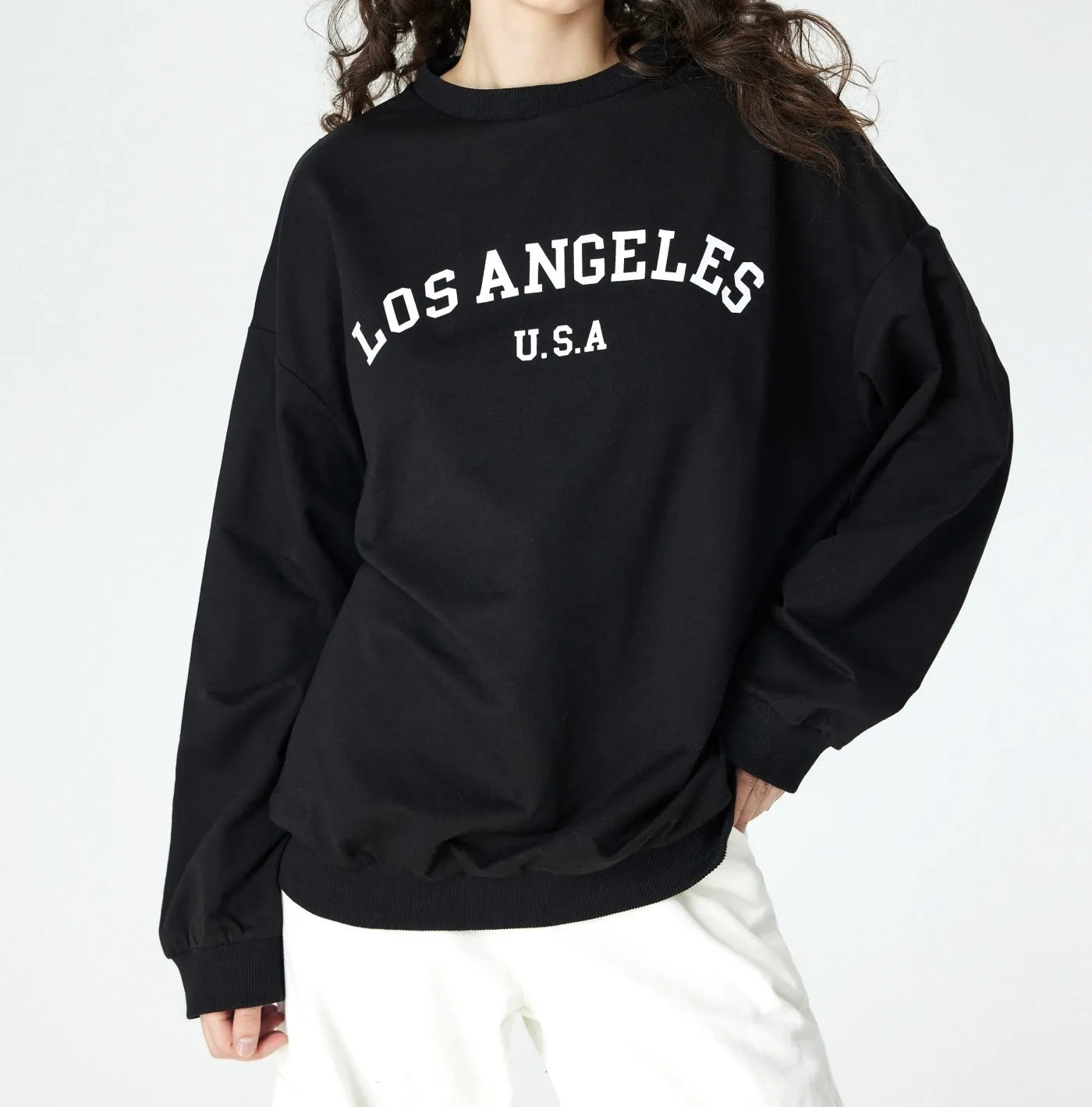 Cider  |Street Style Long Sleeves Cotton Oversized Logo