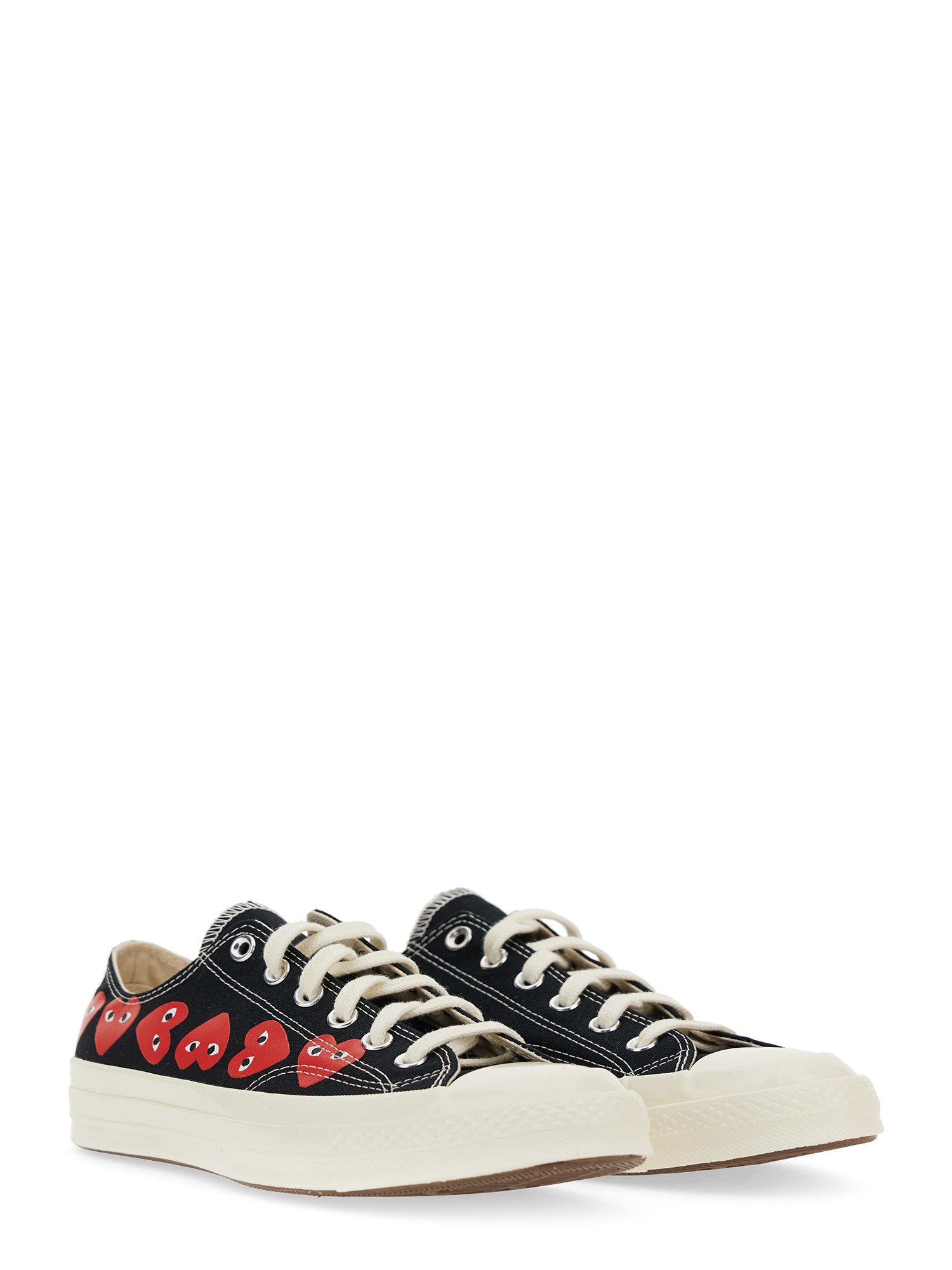 COMME DES GARCONS PLAY CONVERSE    MULTI HEART SNEAKER