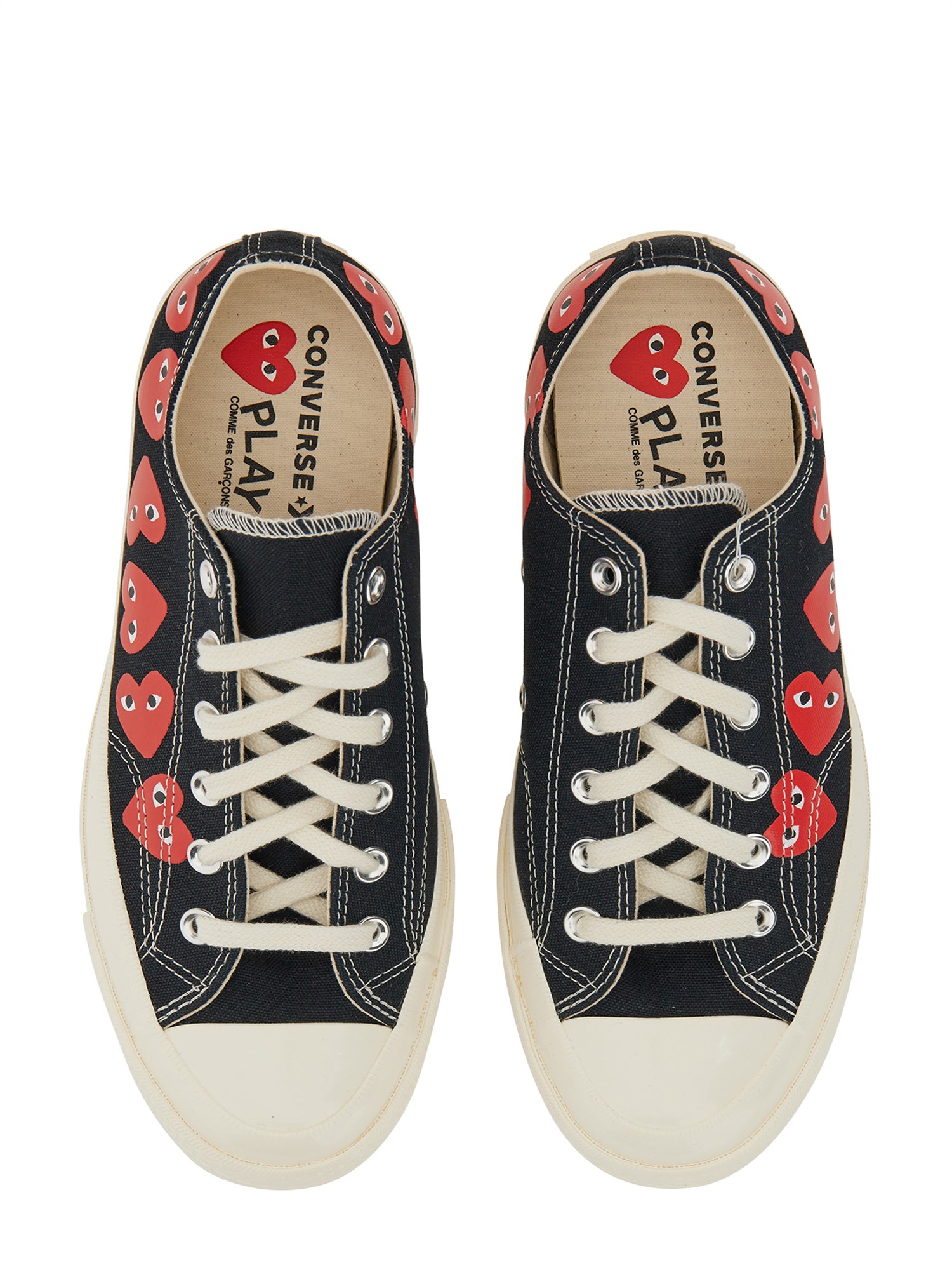 COMME DES GARCONS PLAY CONVERSE    MULTI HEART SNEAKER