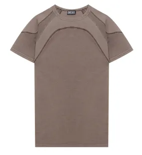 Diesel Contrast-Stitched Crewneck T-Shirt