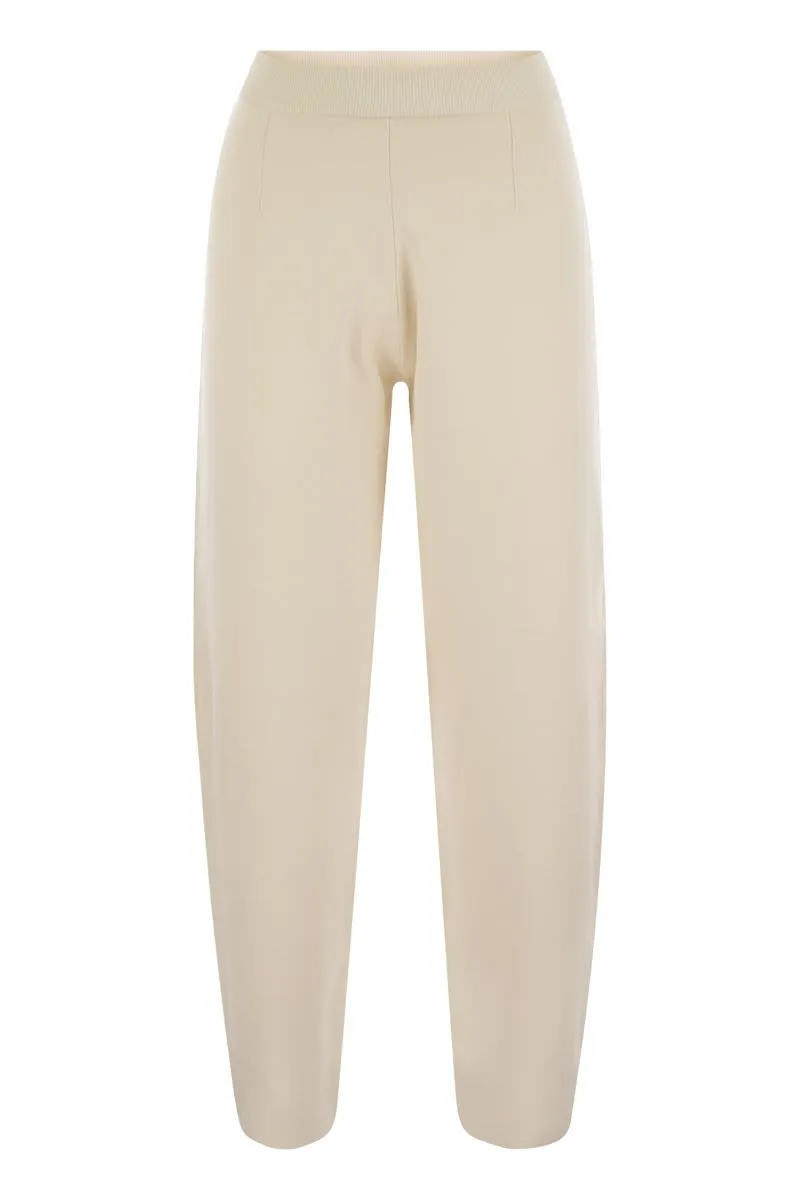 DULA - STRETCH VISCOSE TROUSERS