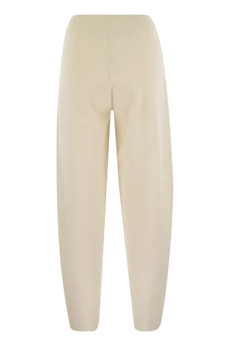 DULA - STRETCH VISCOSE TROUSERS