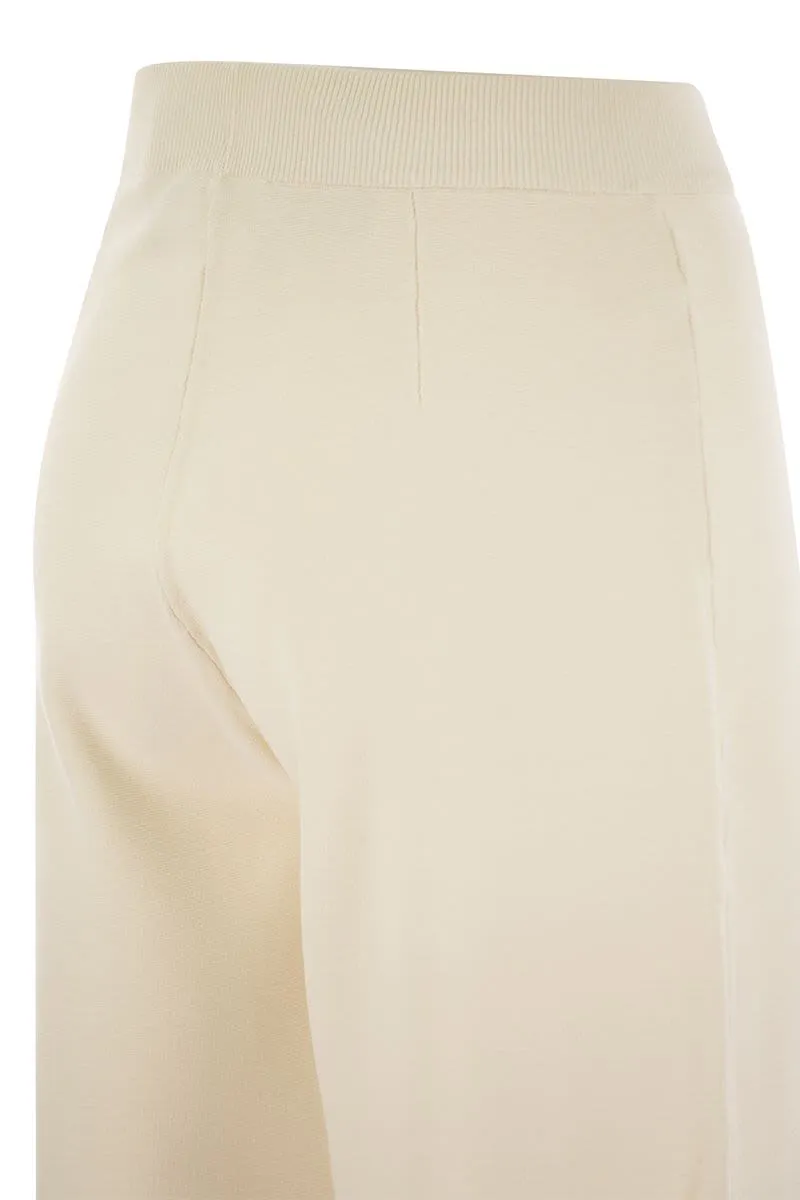 DULA - STRETCH VISCOSE TROUSERS