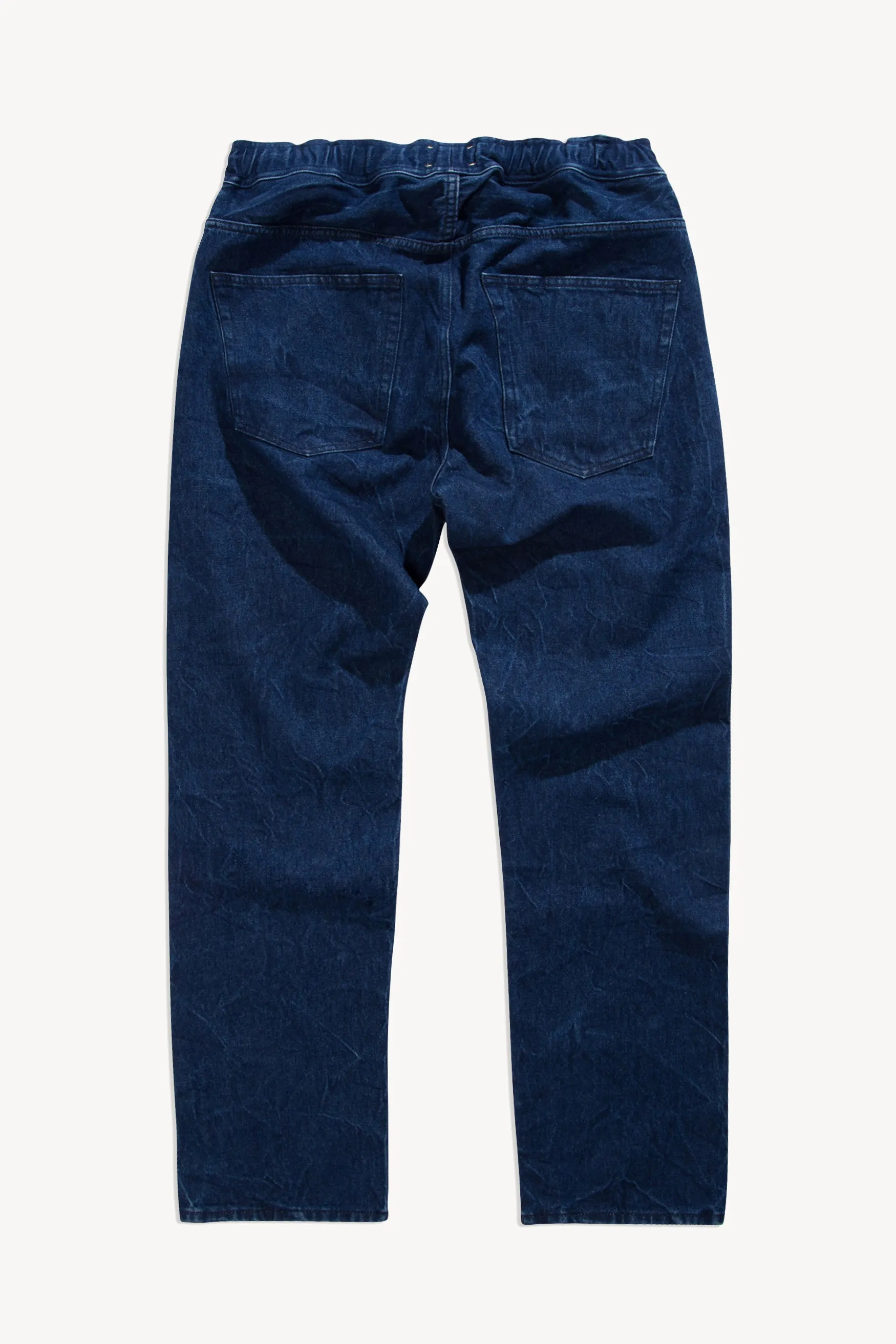 Elastic Waistband Batten Jeans