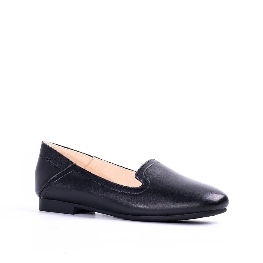 Essence Slipper Women's Shoes - Black Leather