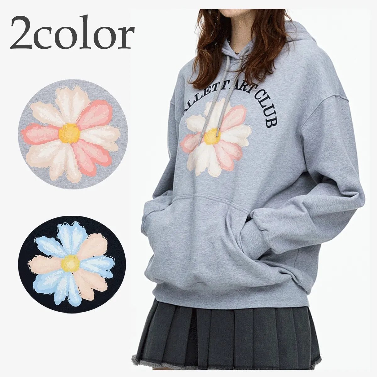 Fallett  |Flower Patterns Street Style Long Sleeves Cotton Logo