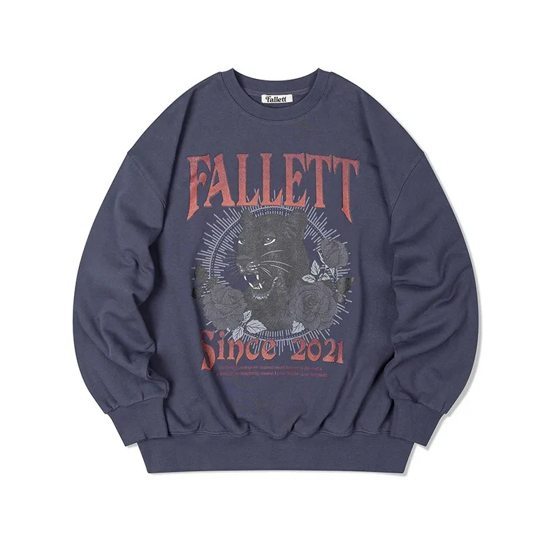 Fallett  |Unisex Street Style Long Sleeves Plain Cotton Logo