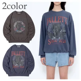 Fallett  |Unisex Street Style Long Sleeves Plain Cotton Logo