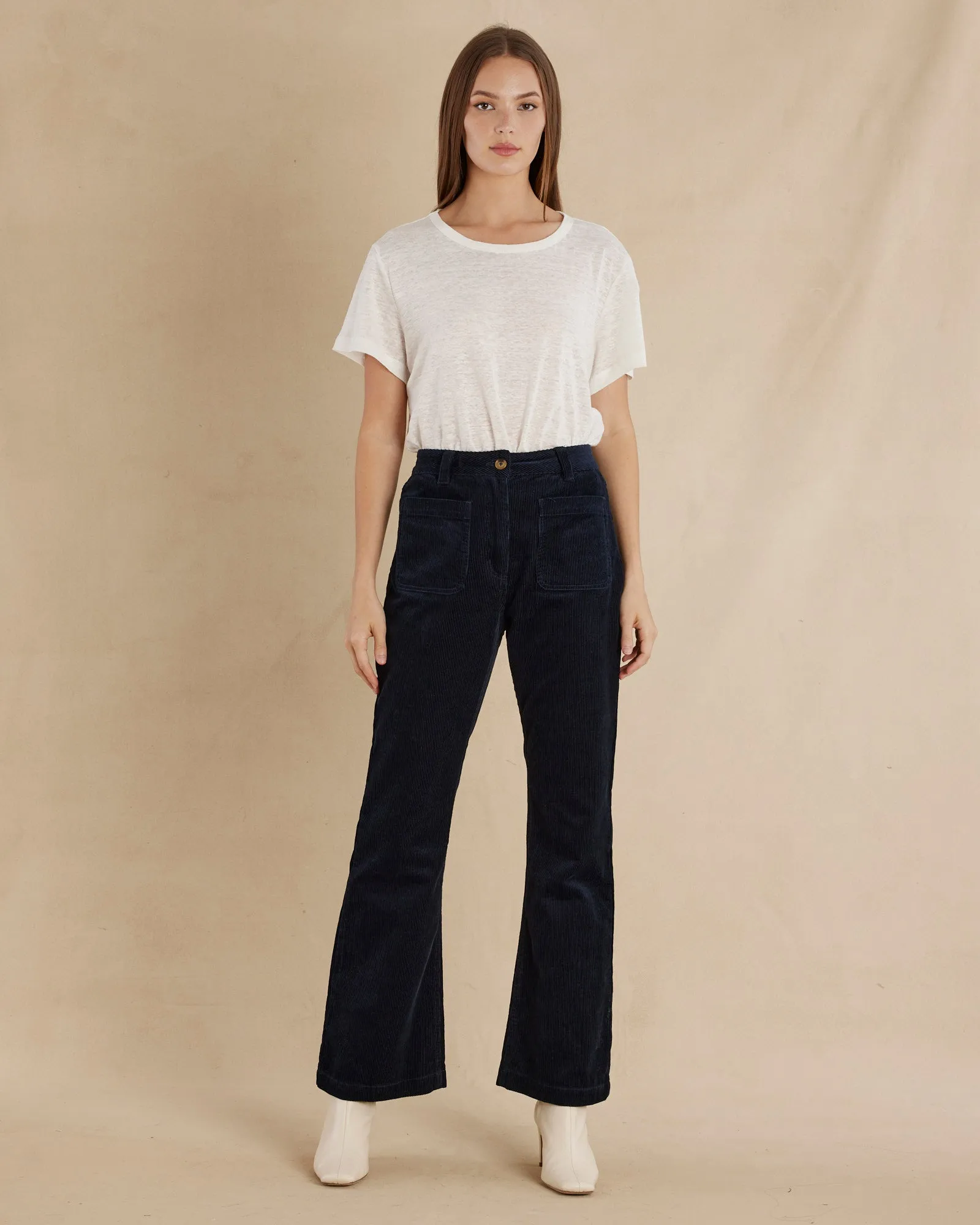 Flavie Corduroy Pant - Navy