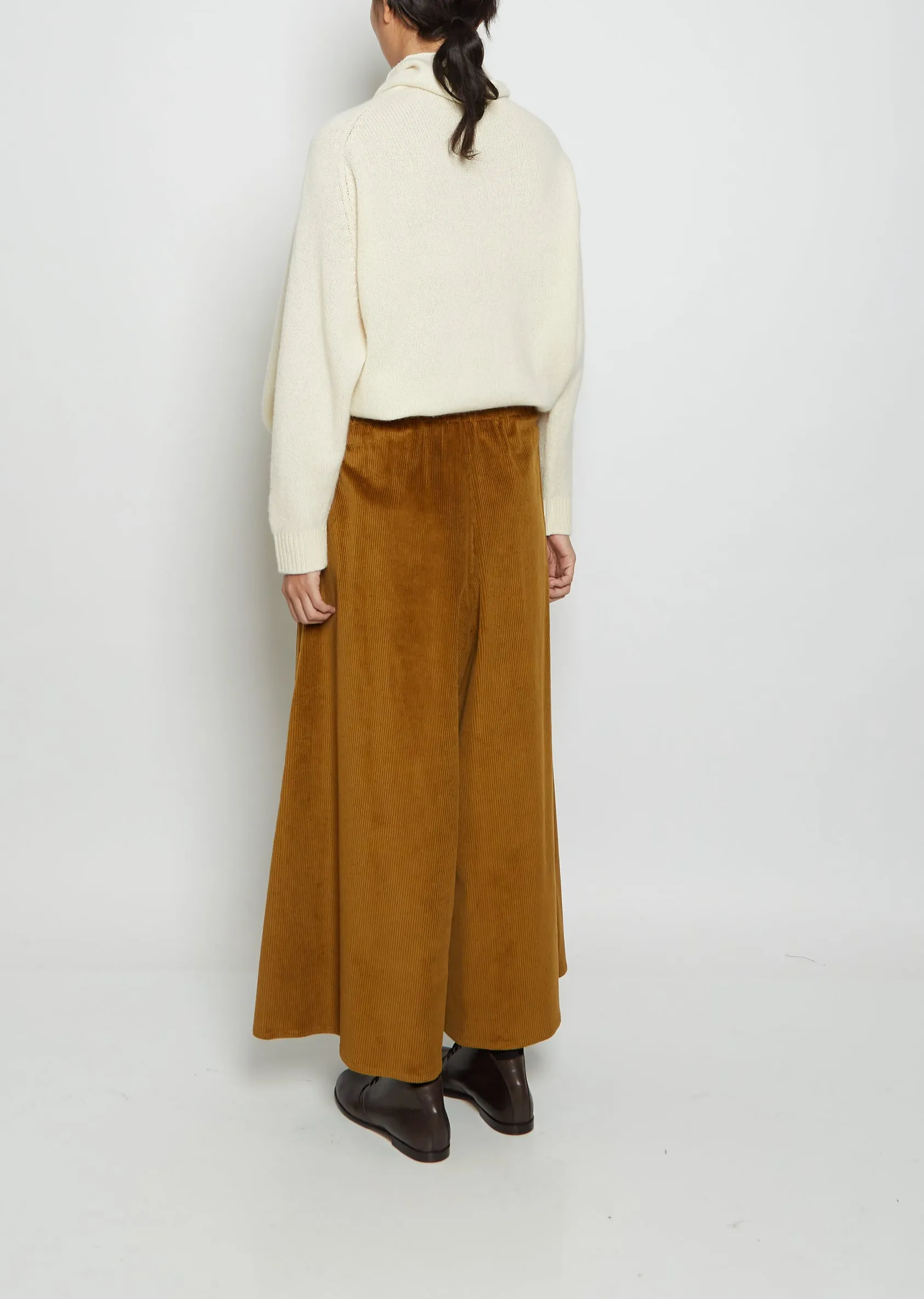 Gaucho Cashmere Corduroy Pants