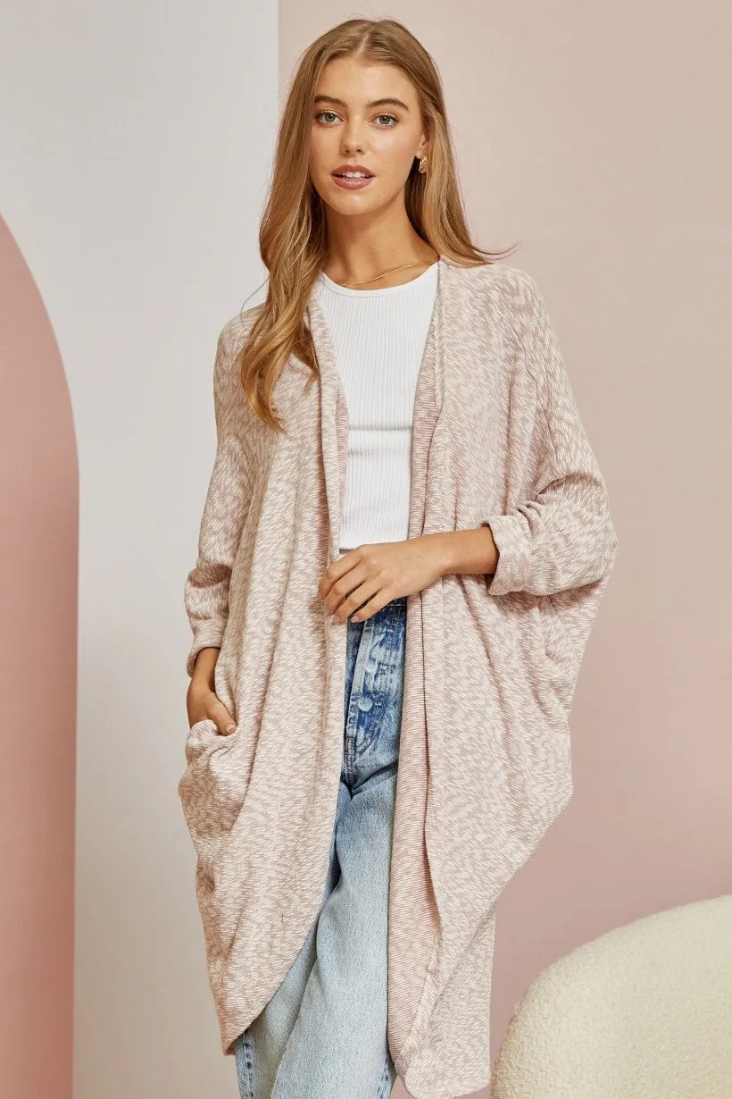 Get it First Cardigan - Light Mauve