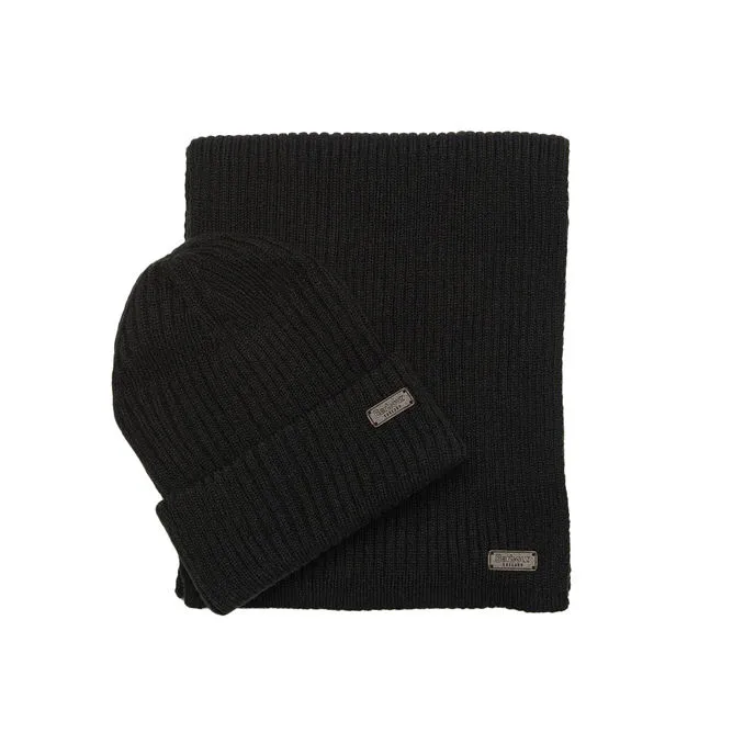 GIFT SET CRIMDON CAP AND SCARF Man Black